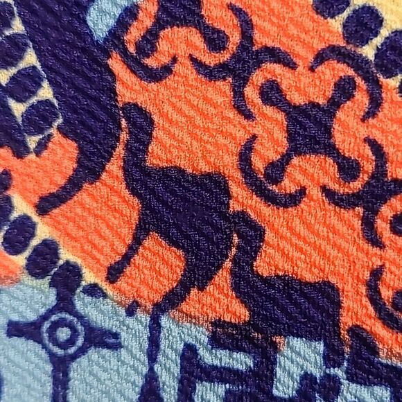 LuLaRoe NWT 2XL Azure Swing Skirt Navy Tribal Camel Jacquard Stretch Aztec Print - Picture 3 of 9